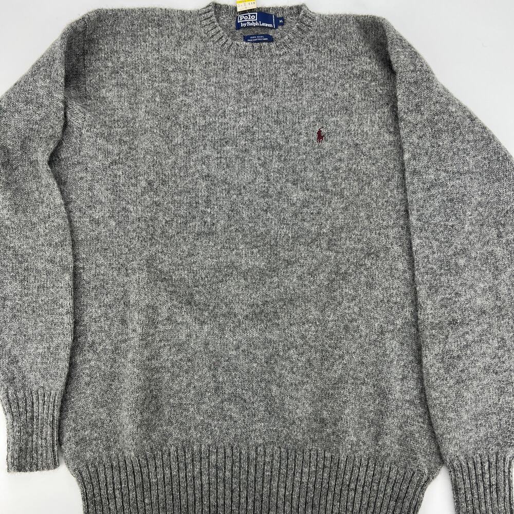 VTG Polo Ralph Lauren 100% Scottish Yarn Wool Pony Sweater New Old Stock Size XL